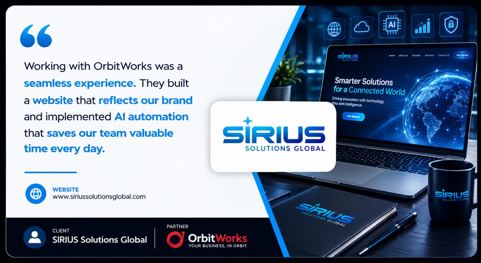 SIRIUS Solutions Global, OrbitWorks client work